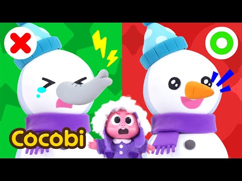 Where is the Snowman’s Nose?👃⛄Song for Kids | Cocobi