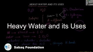 Heavy Water and its Uses