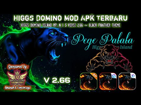 Higgs Domino Mod Apk Terbaru RP, N & S Versi 2.66 ~ Black Panther Theme
