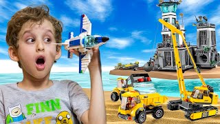 CAMINHÃO de DEMOLIÇÃO, AVIÃO a JATO e ILHA DA PRISÃO - LEGO CITY - Vídeo Infantil para Crianças