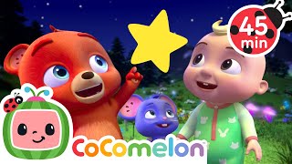 Fireflies & Starry Night Glow ✨ | CoComelon Animals Bedtime Songs | Calm Kids Music