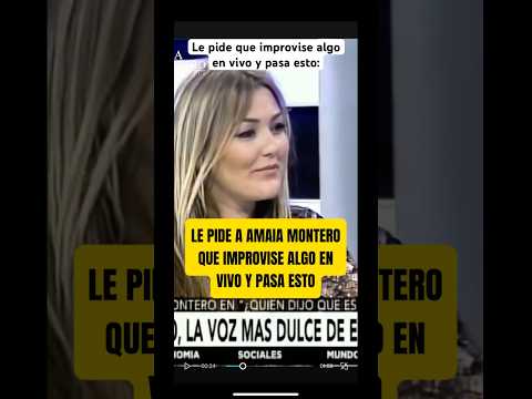 Le pide que improvise algo en vivo y pasa esto #amaiamontero #andrescalamaro