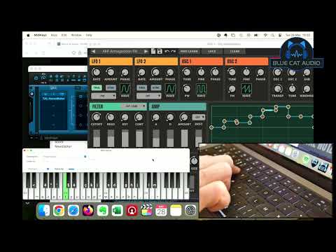 Playing Virtual Instruments With Your Mac Computer Keyboard with PatchWork & MidiKeys Software