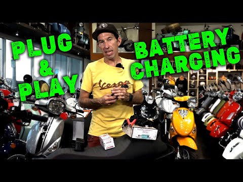 Plug & Play Battery Charging Connection for 2024 Vespa & Piaggio Scooters