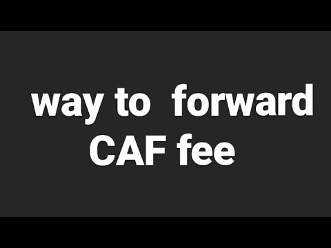 How to Refund/Drop the Papers fee Of CAF