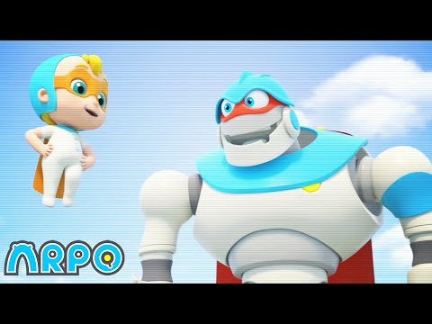 Superhero Arpoand Sidekick BABY | ARPO the Robot | Funny Cartoons For Kids