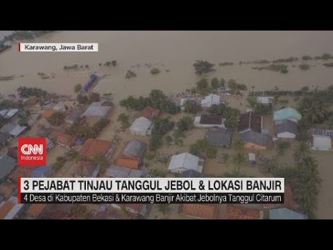 3 Pejabat Tinjau Tanggul Jebol & Lokasi Banjir