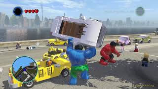 RED HULK & YELLOW HULK VS BLUE HULK-EPIC LEGO SUPERHEROES WAR