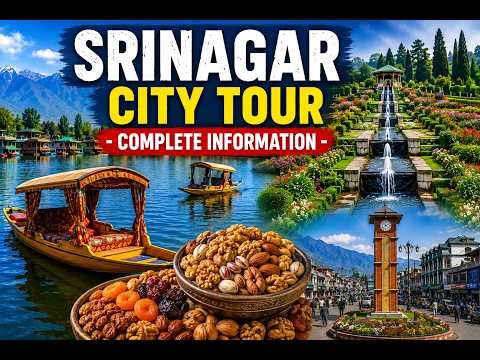 Thumbnail for Srinagar City Tour Complete Guide Dal Lake Nishat Bagh Lal Chowk Dry Fruit & Local Market Shopping