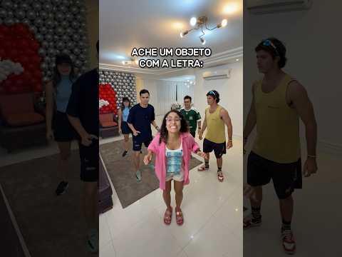 ENCONTRE O OBJETO COM A LETRA... #shorts