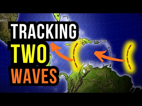 Two Tropical Waves Moving in...