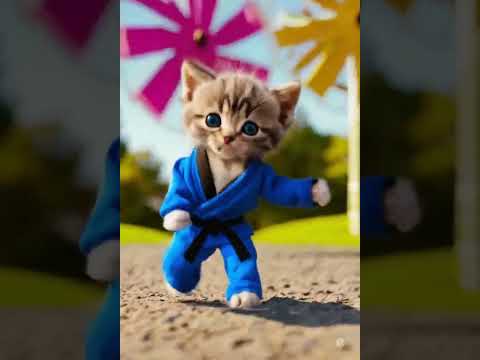 子猫のかわいいダンス動画｜笑顔になれるAI猫ダンス特集 サムネイル