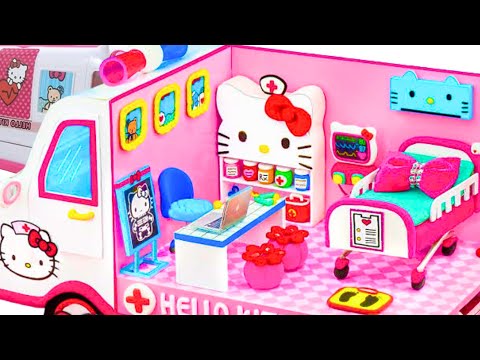 8 minutes Satisfying with Unboxing Hello Kitty Ambulance Doctor Playset  | Review Toys | ASMR