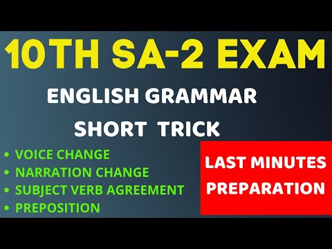 class 10th english grammar short tricks || grammar solution ||grammar que . discussion||