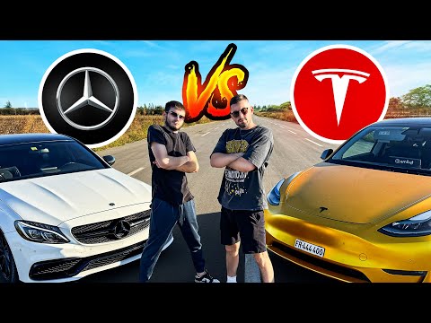 TESLA MODEL Y PERFORMANCE VS MERCEDES C63 AMG