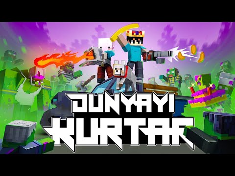 Minecraft'ta ZOMBİ SALGININDA DÜNYAYI KURTARIYORUZ!