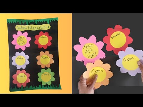 Cara Membuat Jadwal Pelajaran/Jadwal Piket Kreatif dari Kertas