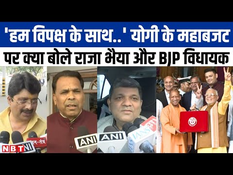 UP Vidhan Sabha में Yogi सरकार ने पेश किया बजट, सुनिए क्या बोले Raja Bhaiya और मंत्री