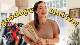 😳I DECLUTTERED EVERY DAY FOR A WEEK! (here's what happened) | Messy To Minimal Mom extreme declutter