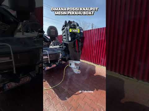 dimana posisi knalpot mesin perahu boat #shorts #yamaha #honda #trending