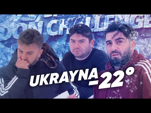 UKRAYNA'DA DONMUŞ GÖLE GİRMEK! BİLEMEZSEN DONARSIN! (-22 DERECE)