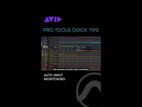 See how to use Auto Input Monitoring in Pro Tools to switch automatically between playback and input