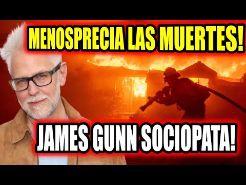 JAMES GUNN MENOSPRECIA A VICTIMAS MORTALES DEL INCENDIO DE LOS ANGELES Y LE MOLESTAN PARA DISFRUTAR