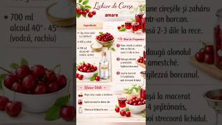 Lichior de cireșe amare 🍒🍷