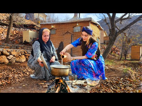 Mix of Traditional Dishes in the Village of IRAN