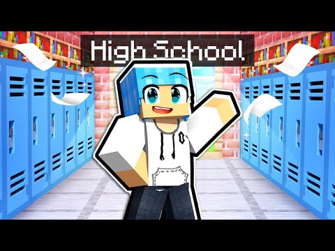 Mon 1ER JOUR au LYCÉE dans MINECRAFT ! (Je fous le bordel)