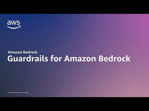 Guardrails for Amazon Bedrock to safeguard generative AI applications | Amazon Web Services