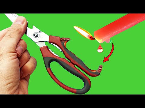 Repair Broken Plastic Scissors Into Like New | Best Way to Repairing Plastic