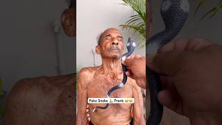 Fake Snake 🐍🐍 Prank 🤣😂 Funny Grandpa 👴 #shorts #ytshorts