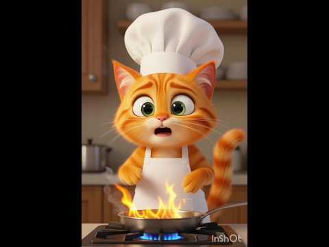 اول يوم فى المطبخ😂 #explore #cat