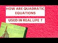 Applications of Quadratic Equations