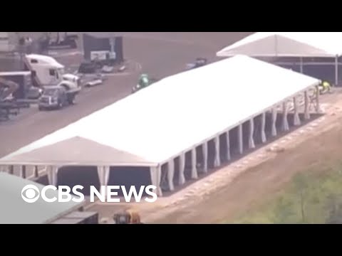 YouTube video thumbnail: First Group of Detainees Arrive at "Alligator Alcatraz," Florida Says
