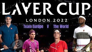 Laver Cup 2022 Preview. Sept.23-25 2022 ATP Men Preview Roger Federer last Match. London 2022