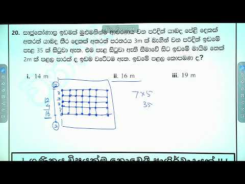 5 ශ්‍රේණිය ගණිත ගැටලු (2026) ගණිත ගැටලු අංක 25 (2026.03.01)-Chinthaka Ranmini