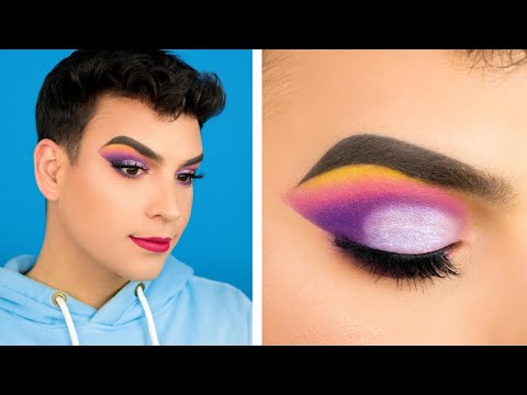 MAQUILLAJE MORADO GLAM SUNSET