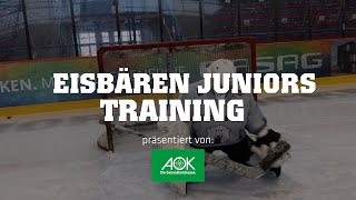 Eisbären Juniors Berlin - Goalie Training - präsentiert von der AOK Nordost