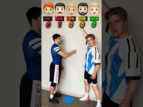 1%, 20%, 50%, 70% AND 100% BATTERY CHALLENGE: SPEED VS PEOPLE 🪫😱  #challenge #football #funny