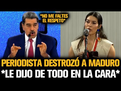 PERIODISTA DESTROZÓ A MADURO Y LE DIJO DE TODO EN LA CARA POR SU DICTADURA