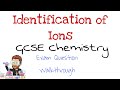 Precipitation Reactions and Ion Tests
