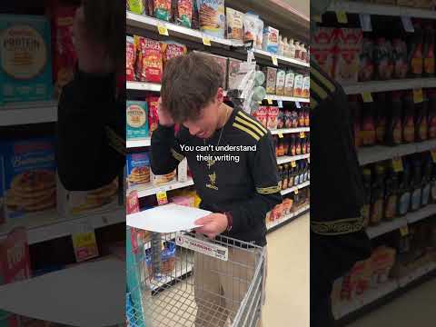 Hispanic families give you the grocery list