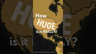 The USA is BIGGER than you think |  USA vs Europe #USA #europe  #shorts #size