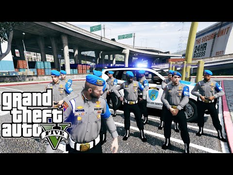 Perampok Bersenjata Kejar Kejaran Dengan Patroli Satuan Provos || GTA 5 Mod Polisi Indonesia