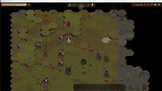 Battle Brothers: Early game archer vs goblins of flat terrain