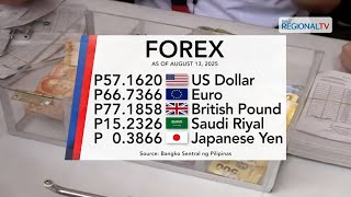 Foreign exchange rate, August 13, 2025 | One Western Visayas