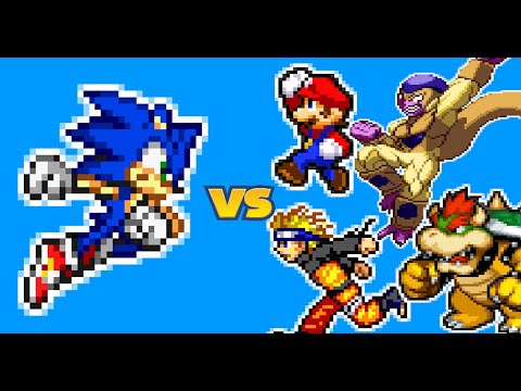 Sonic vs Everyone. (Sonic the Hedgehog vs Mario, Dragon Ball, Zelda, Luffy, Naruto, and more)