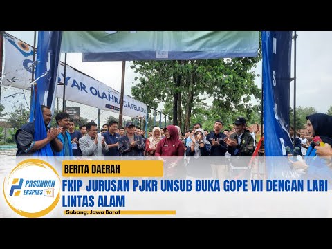 FKIP Jurusan PJKR Unsub Buka GOPE VII dengan Lari Lintas Alam